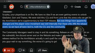 ANNIHILATORS RELEASE IS GARBAGE - GLADIATOR EVENT IS A MESS - ORBS ARE TERRIBLE -MSF