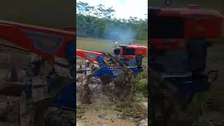 traktor sawah pakai roda sambung xtrime#shorts #mesintraktor