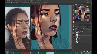 Painting in Photoshop timelapse (source) 2018 10 26