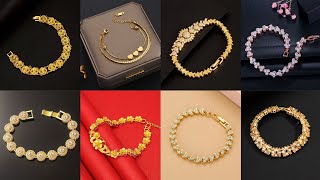 2024 Trending Most Beautiful Gold & Gemstone Bracelet Design Ideas #goldjewellry #trending #bracelet