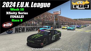 2024 FUN League iRacing New Hampshire Xfinity Season Finale