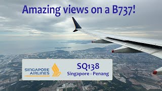 IN-FLIGHT VIDEO | Singapore Airlines flight 138 from Singapore to Penang