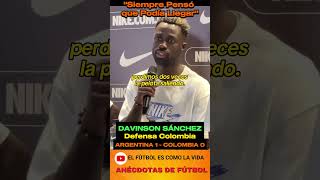 Davinson Sánchez Habla sobre el Gol de Argentina #shorts #futbol #copaamerica #FutArg #FutCol