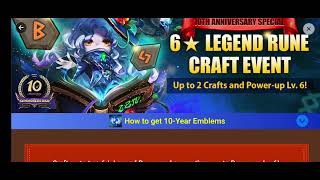 Legend Rune Craft Event summoners war