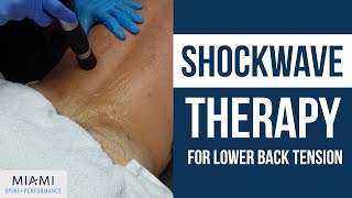 Shockwave Therapy & Chiropractic Adjustment for Lower Back Tension | Hollywood Miami Chiropractor