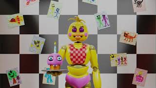 Toy chica on stage - blender horror animation - custom model