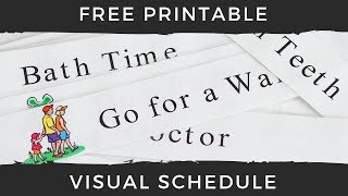 Free Printable Visual Schedule for Kids