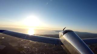 Spectacular views from Hollister to Monterey Bay. Electric Airplane commute home. 20210225 172009