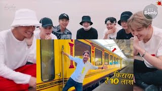 BTS Reaction To Indian world's luxurious train-Palace On Wheels