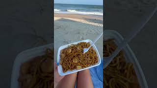 Dinner at the beach!! #beach #shorts #beachlife