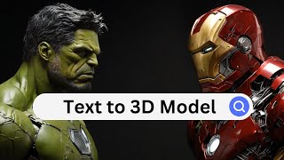 AI Text to 3D and image to 3D model