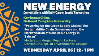 Sustainability Chain Governance & the Marketization of Renewable Energy in Taiwan, Ker-hsuan Chien