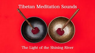 眠気を誘うゆったりなチベットの鐘の音と江戸川に映る夕陽.Healing Sound.Tibetan Meditation Sound. The Light of the Shining River.