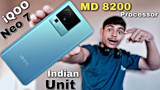 iQOO Neo 7 Indian Unit Unboxing - Budget Gaming Smartphone 🔥😘