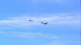 Spitfire and Typhoon Flyby