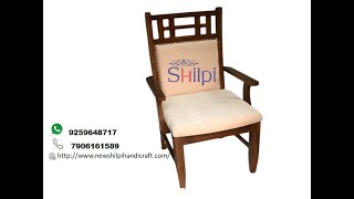 Wooden Hand Carved Royal Look Chair with Armrest #woodworking #furniture #armchairs #viral #explore