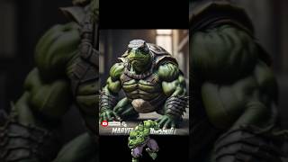 💥 TURTLE but Avengers #shortsfeed #shorts #avengers #marvel