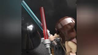 Animacja: Darth Wader vs Ben kenobi scena z star wars 4