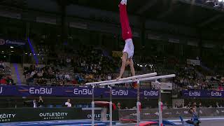 Jonas Eder Deutschland Barren - Gerätfinale EnBW DTB Pokal 2024 Stuttgart