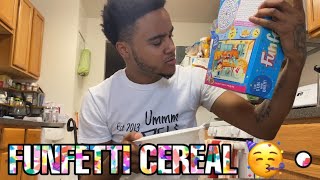 FUNFETTI CEREAL !!! REVIEW