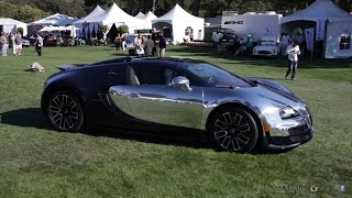 Two Bugatti Veyrons Driving on the Grass out of Quail in Monterey