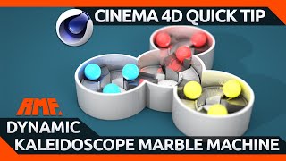 How to make a Dynamic Kaleidoscope Marble Machine in Cinema 4D | C4D Tutorial