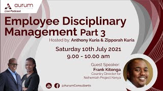 Employee Disciplinary Management Part 3