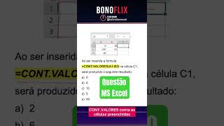 Questão MS Excel #informaticaparaconcursos #concursopublico #idecan