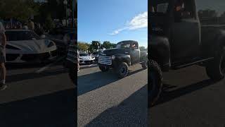 Clean Chevy rolling in Beats and Eats! #hotrodhangout #lifted #oldschool #classictruck #carshow