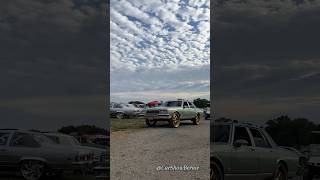 Green Box Chevy Caprice Classic on gold Forgiato Wheels during MidwestFest 8.