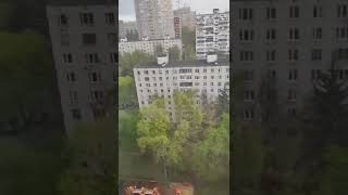 9 мая в Москве пошёл снег