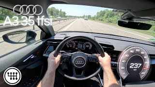 Audi A3 8Y 35 TSFI 150Hp 2022 Top Speed Drive | 0-100kmh