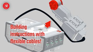 Making building instructions with EV3 cables in studio tutorial