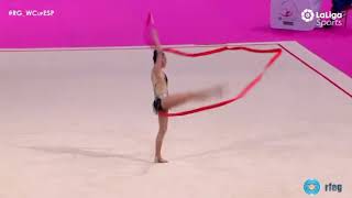 Alexandra Agiurgiuculese ribbon AA World Challenge Cup Guadalajara 2019