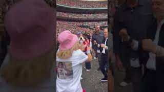 Paul McCartney dancing with Swifties to ‘But Daddy I Love Him’ at Taylor Swift's Eras Tour Wembley