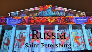 🇷🇺 Russia St.Petersburg. Island new holland. Light festival. Санкт-Петербург. Новая Голландия. روسيا