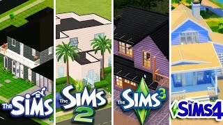 COMPARING BUILDING GAMEPLAY | Sims 1 vs. Sims 2 vs. Sims 3 vs. Sims 4