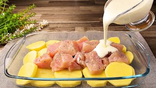 Только куриная грудка и картофель! Что может быть вкуснее! Невероятно вкусный ужин