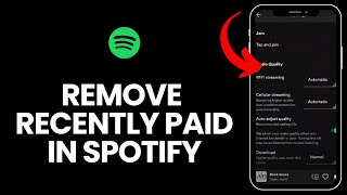 How to Remove Recently Played in Spotify 2024?