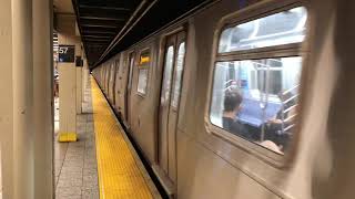 R160 Q Train departing 57th Street-7th Avenue