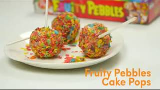 كرات كيك الفواكه Fruity Pebbles Cake Pops