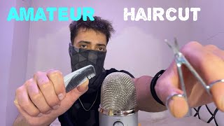 ASMR HAİRCUT BARBERSHOP (On your face)