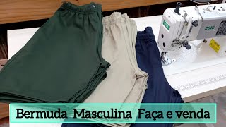 Como Costurar Bermuda masculina Faça e Venda