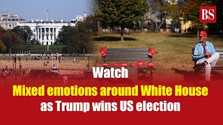 Watch: Mixed emotions around White House as Trump wins US election | US Presidential election