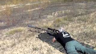 Form one 50bmg suppressor test firing in the open.