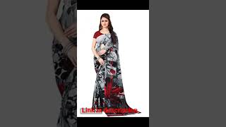 Most Liked Printed Multicolor Georgette Sarees #shorts #viral #buy