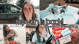 I GOT MY VAN BACK buuuut it's not completely fixed yet. Walmart Clearance Finds + DITL