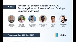 📺 Amazon Q4 Success Recipe 🌎 PPC - Repricing - Product Research -Brand Scaling- Logistics and Taxes!