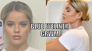 How to: Wearable Blue Eyeliner using Mostly Drugstore Products!