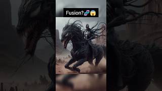 Venom with his horse 🐎🧬 Fusion #viral #fusion